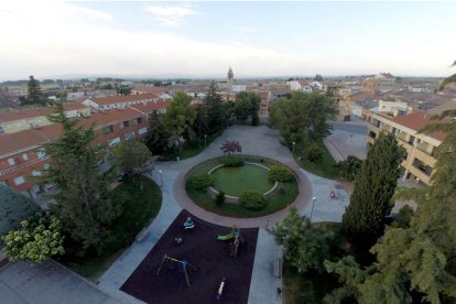 Vista aérea de El Palau d’Anglesola, donde ocurrieron los hechos. 