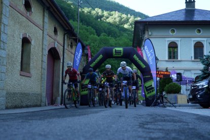 Un momento de la prueba de BTT que se celebró ayer.