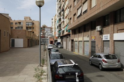 Vista del Passatge Agustí Duran en Cappont, paralelo a la avenida de Les Garrigues. 