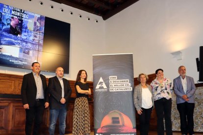 La presentació del festival, ahir a l’Institut d’Estudis Ilerdencs.