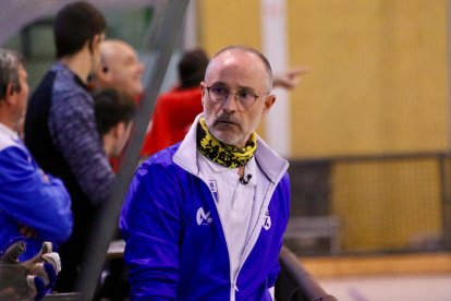 Albert Folguera, en un partido reciente del Finques Prats Lleida.