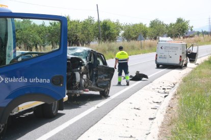 Un sinistre de trànsit en una carretera catalana.