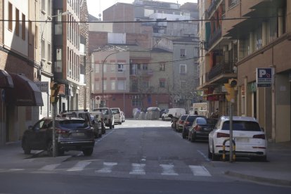 En Paer Casanovas. Ocurrió el jueves en un edificio de esta calle.