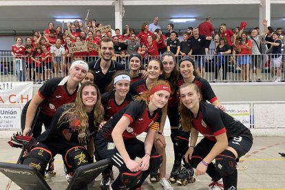 Equip femení de l’Alpicat, després de l’eliminatòria superada davant del Vilanova.