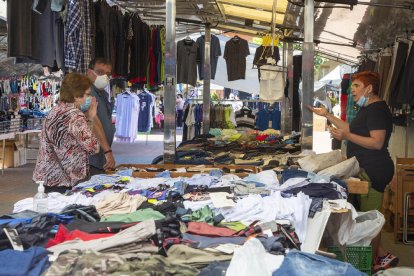 Imatge d'arxiu del mercat de Balaguer aquest estiu passat.