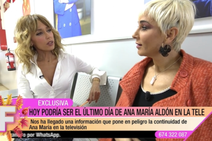 Emma García con Ana María Aldón.