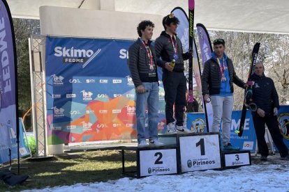 Marc Ràdua, al tercer calaix del podi de la categoria U23.