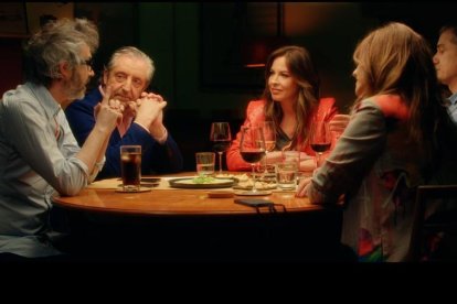 James Rhodes, Pedrerol, Toni Cantó y Mariló Montero, en la cena.