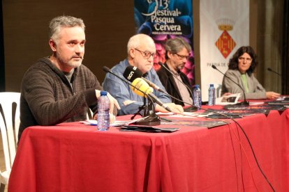 El director del Festival de Pasqua de Cervera, Jordi Armengol, durante la presentación de la 13.ª edición del certamen musical.