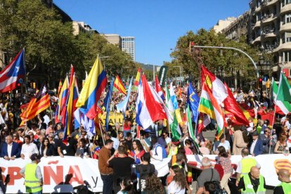 Una imagen de la movilización en Barcelona.