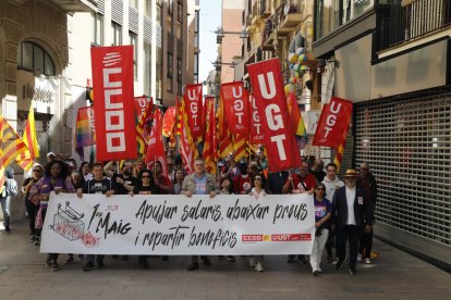 El 1 de Mayo se centró en buena medida en reclamar mejoras salariales para los trabajadores.