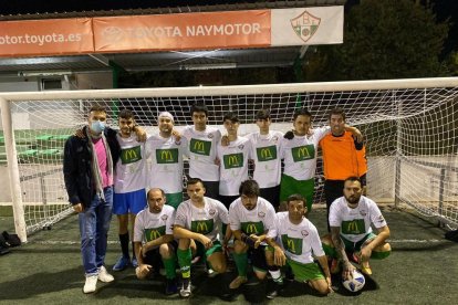 Jugadors de l’equip inclusiu de la UE Balàfia, que vol tornar a competir aquesta temporada a Lligues Lleida.