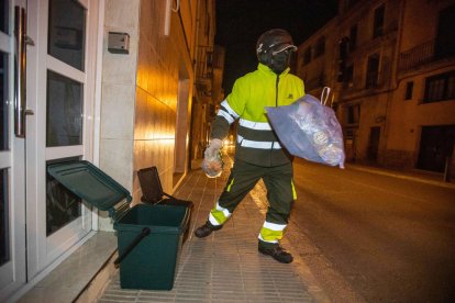 Recollida domiciliària als carrers d’Arbeca.