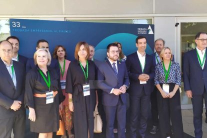 El presidente de la Generalitat, Pere Aragonès, ha sido el encargado de inaugurar oficialmente la Trobada.