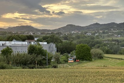 El tren va quedar atrapat a 500 metres de l’estació de Torelló.