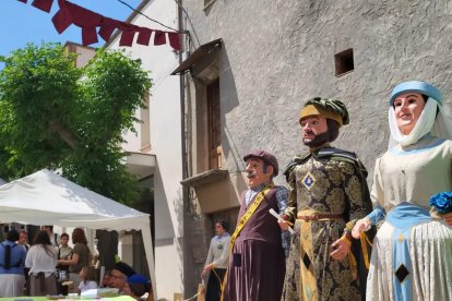 Els gegants de Fondarella, a la Mostra d’Oficis Antics.