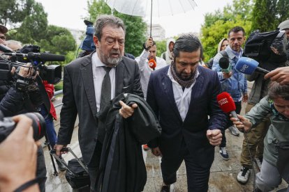 El bailarín Rafael Amargo a su llegada a la Audiencia Provincial de Madrid