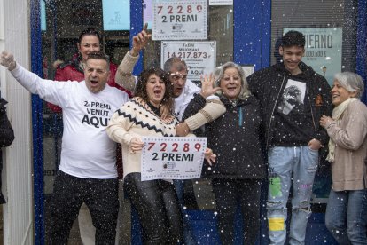 Celebración del segundo premio de El Niño en Alcarràs. 