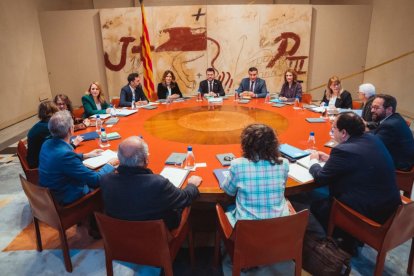 La reunió del Consell Executiu d'aquest dimarts.