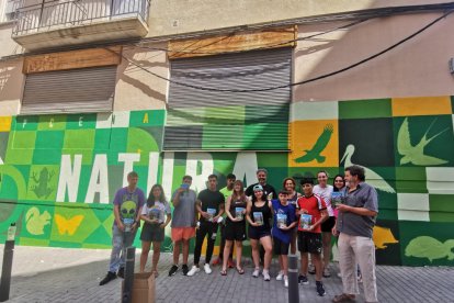 La seu d'Ipcena estrena un mural sobre la biodiversitat