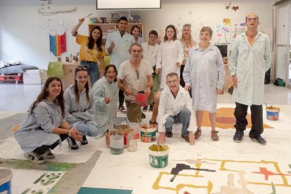 Algunos de los participantes del taller organizado en Tàrrega.