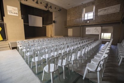 La nueva sala de actos del Castell de Concabella. 