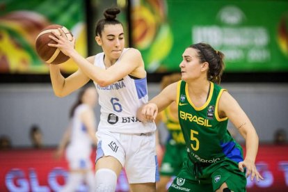 Milagros 'Mili' Maza, en un partit amb la selecció argentina.