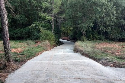 El camí que uneix Ardèvol i l’Hostal Nou, a Llanera.