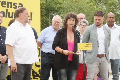 La número dos d'ERC al Congrés dels Diputats, Teresa Jordà, en un acte electoral a Barcelona.