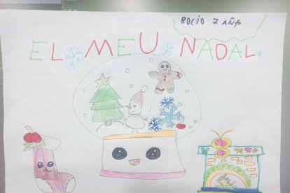 La ganadora en la categoría b) del concurso 'El meu Nadal'.