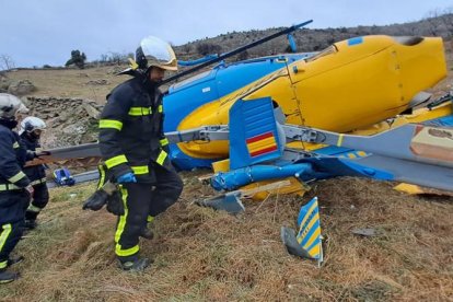 El helicóptero accidentado cuesta unos tres millones de euros.