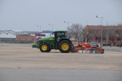 Las obras de adecuación del recinto ferial, listas el viernes. 