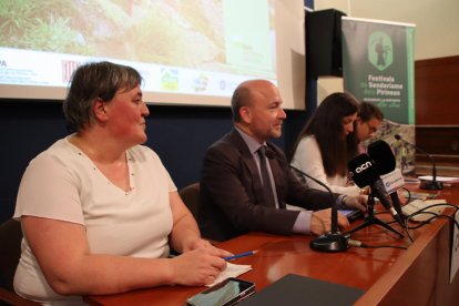 La presentación de la octava edición de los Festivales de Senderismo de los Pirineos en el Centro Excursionista de Catalunya en Barcelona.