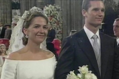 La infanta i Iñaki Urdangarin van contreure matrimoni el 1997.