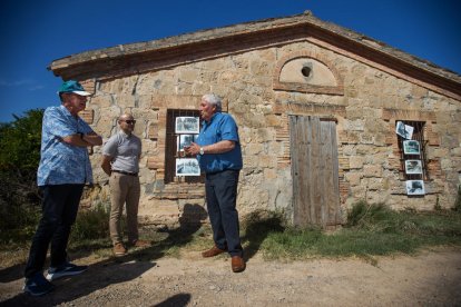 Inauguració de la via verda d’Arbeca a la qual van assistir Amadeu Ros, Miquel Pueyo i Sergi Pelegrí.