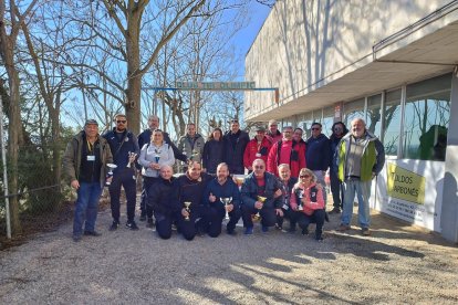 Alguns dels participants en la tirada de diumenge.