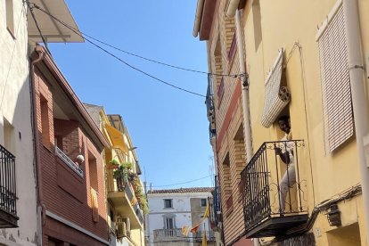 Manifestació pels carrers de Corbins.