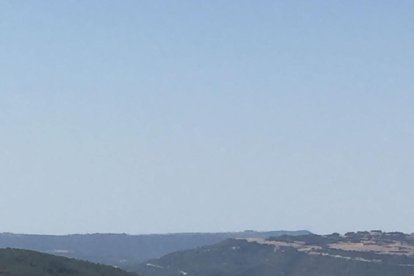 El pantano de Rialb desde el mirador de Tiurana.