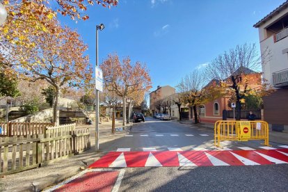 Uno de los tramos de la plaza con las obras finalizadas. 