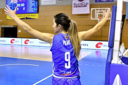 Laura Peña, después del triunfo del Cadí ante el Perfumerías Avenida en Liga regular