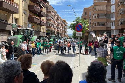 La concentración que se celebró ayer en Vic.