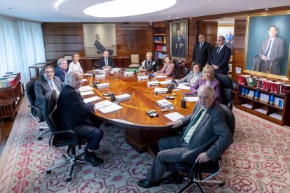 El pleno del Tribunal Constitucional reunido el 24 de enero. 