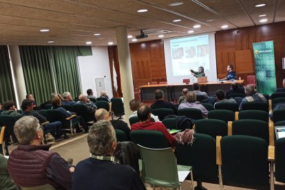 Un moment de la jornada celebrada ahir per Unió de Pagesos al Casal d’Alpicat.