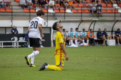 L’afició blava va estar novament al costat del seu equip animant fins al final.