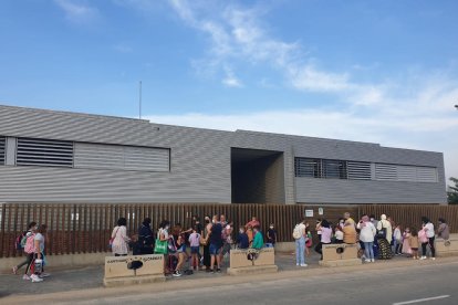 Imagen de archivo de un inicio de curso en Alcarràs.