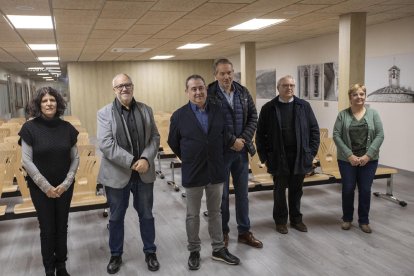 Las autoridades en la inauguración de las instalaciones. 