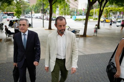 L'expresident del FB Barcelona, Sandro Rosell, a la seua arribada al judici per un presumpte delicte contra Hisenda, al jutjat penal 3 de Barcelona, el 12 de setembre de 2022.