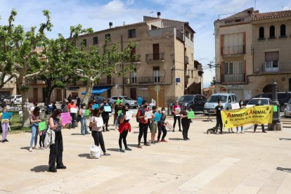 Imatge d’arxiu d’una protesta contra el maltractament animal l’any passat a la Granadella.