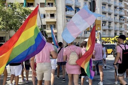 Manifestació del Dia Internacional de l'Orgull LGBTI+ a Barcelona, el passat 28 de juny.