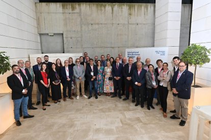 Presentació ahir de la XVII edició de l’Internacional Wine Business Meetings a la Finca Prats.